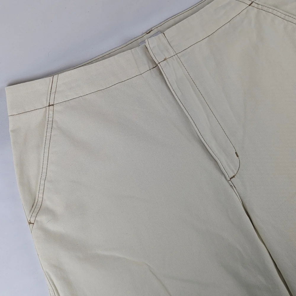 RVCA Back Bay Pant Relaxed Wide Leg Chino Utility 100% Cotton Latte 31 NWT